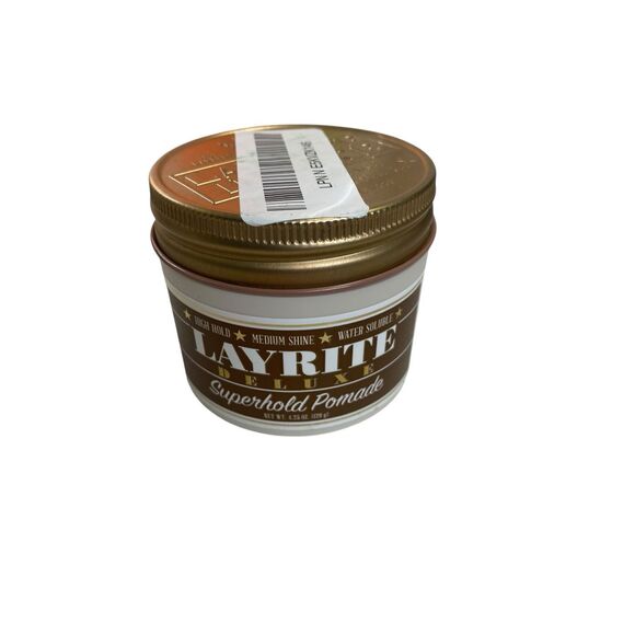 Layrite Deluxe Superhold Pomade – 4.25 oz / 120 g – High Hold, Medium Shine READ - Picture 1 of 2